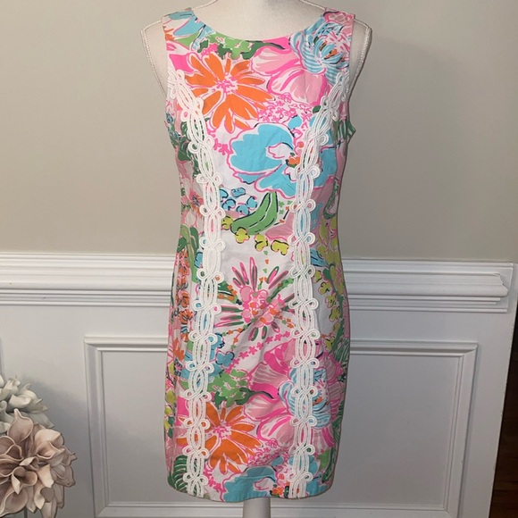 Lilly Pulitzer‎ for Target 20th Anniversary Floral Shift Dress Size 8 - Picture 4 of 14